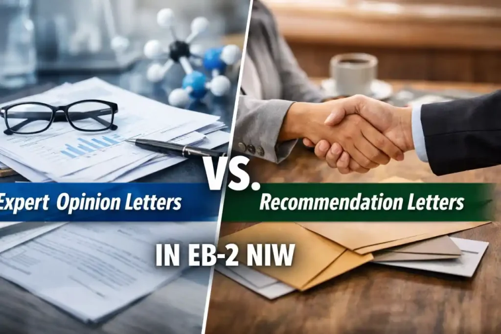 Difference Between Expert Opinion Letters and EB-2 NIW recommendation letters