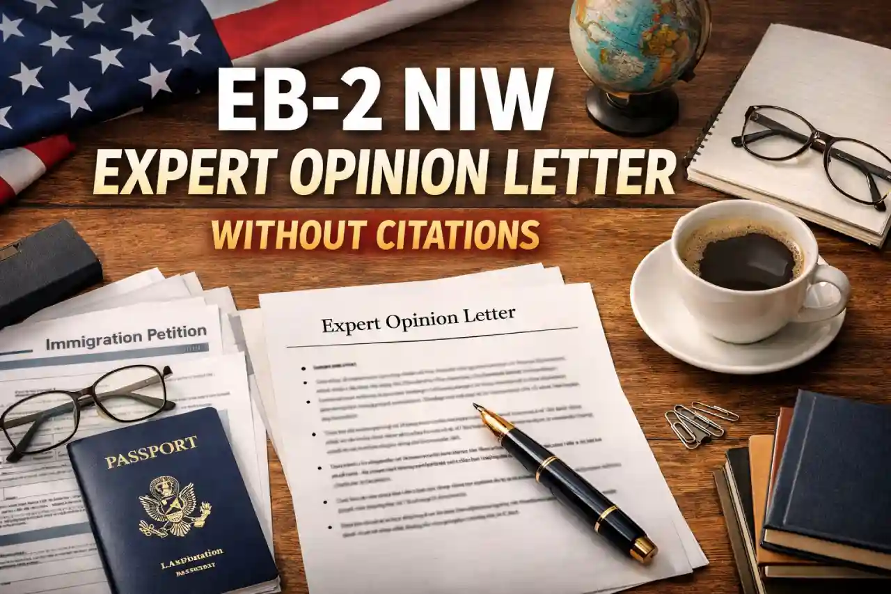 EB-2 NIW Expert Opinion Letter Without Citations