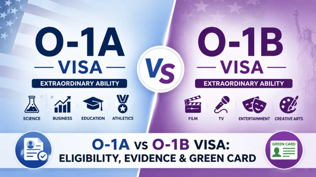 O-1A vs O-1B Visa