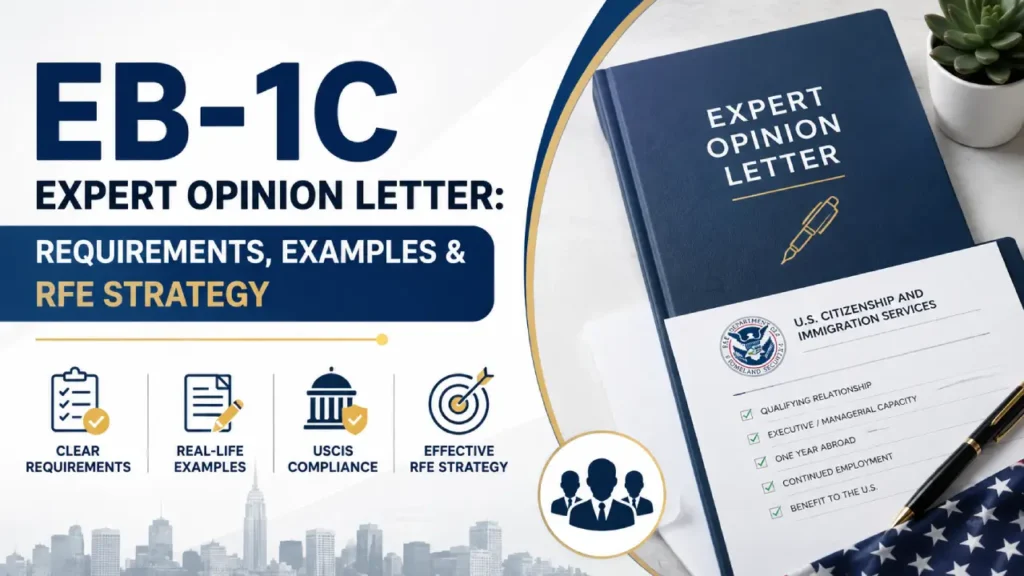 EB-1C Expert Opinion Letter