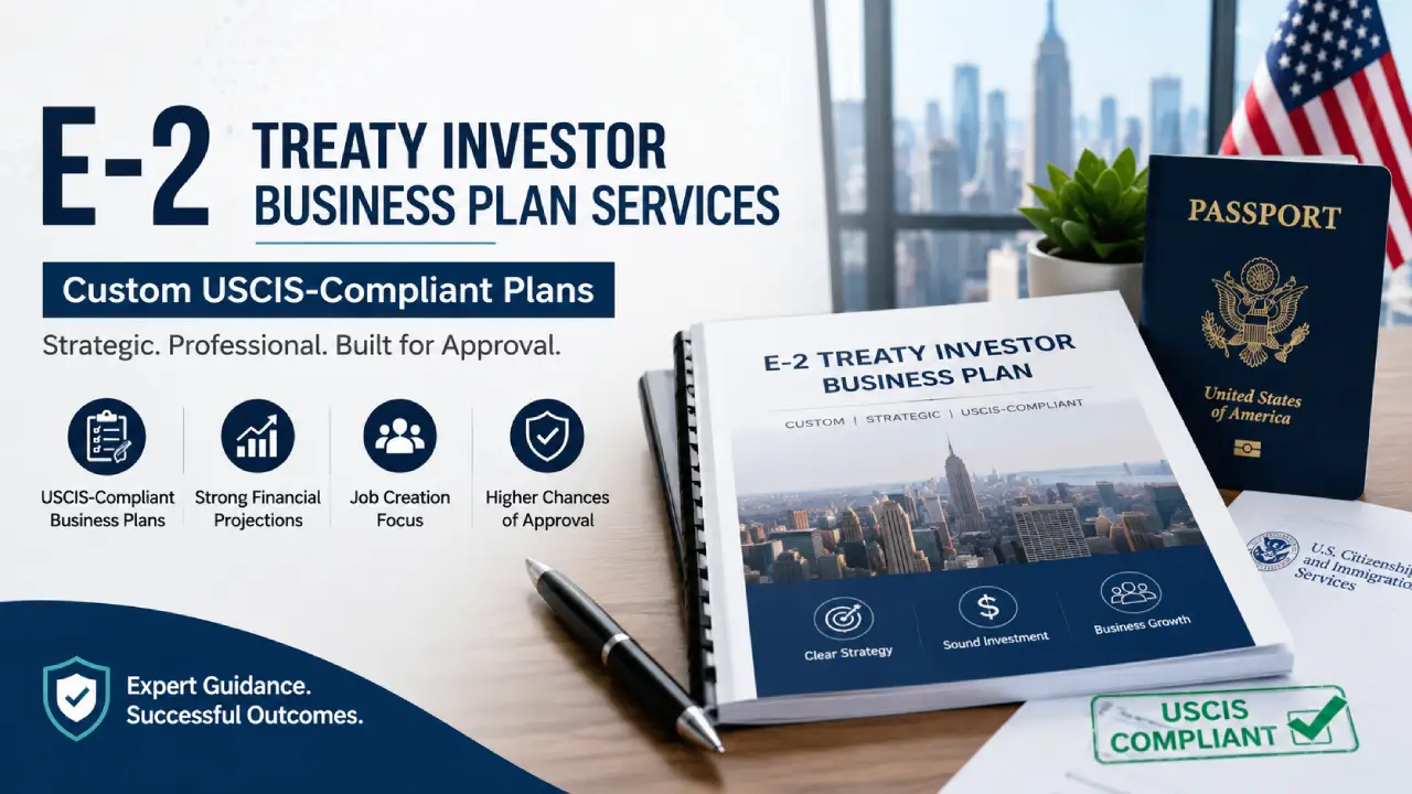 ビジネス・経済 E-2TheatyInvestorBusinessVisaapplication E-2 Treaty Investor Business Plan: USCIS-Compliant Plans by Experts
