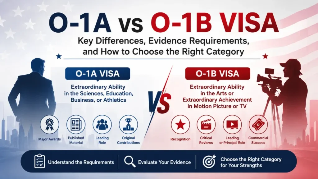 O-1A vs O-1B Visa
