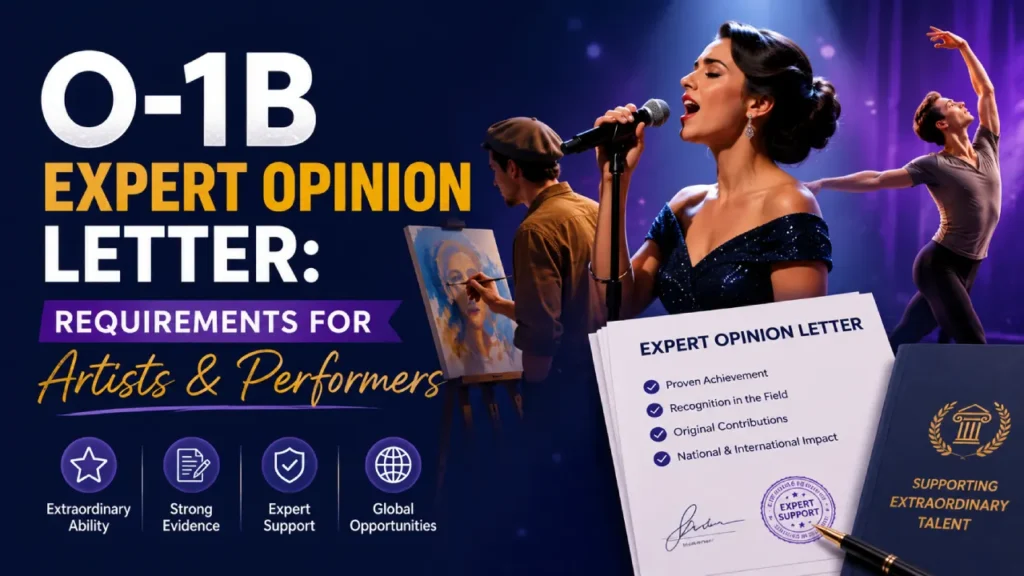 O-1B Expert Opinion Letter