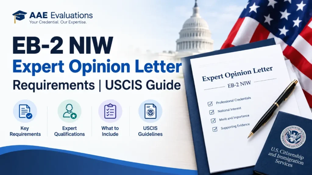 EB-2 NIW Expert Opinion Letter Requirements