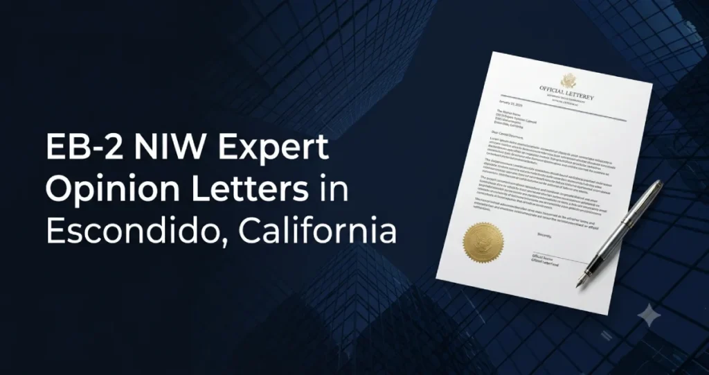 EB-2 NIW Expert Opinion Letter in Escondido
