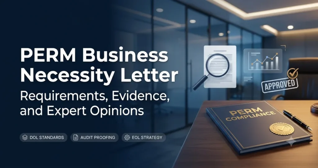 PERM business necessity letter